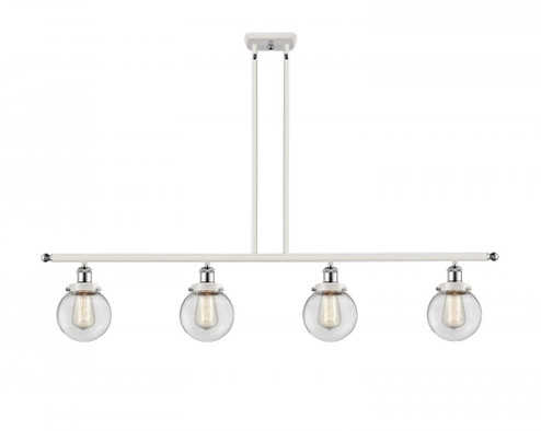 Beacon - 4 Light - 48 inch - White Polished Chrome - Stem Hung - Island Light (3442|916-4I-WPC-G202-6)