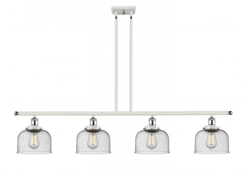 Bell - 4 Light - 48 inch - White Polished Chrome - Stem Hung - Island Light (3442|916-4I-WPC-G74)