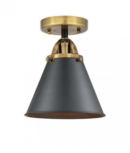 Appalachian - 1 Light - 8 inch - Black Antique Brass - Semi-Flush Mount (3442|288-1C-BAB-M13-BK)