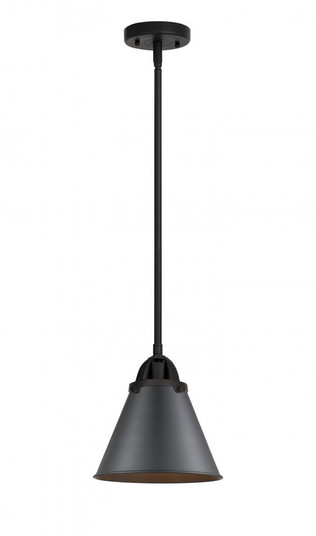 Appalachian - 1 Light - 8 inch - Matte Black - Stem hung - Mini Pendant (3442|288-1S-BK-M13-BK-LED)
