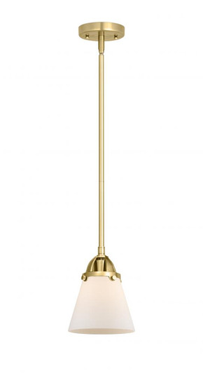 Cone - 1 Light - 6 inch - Satin Gold - Stem hung - Mini Pendant (3442|288-1S-SG-G61)