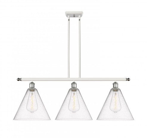 Berkshire - 3 Light - 39 inch - White Polished Chrome - Cord hung - Island Light (3442|516-3I-WPC-GBC-124-LED)