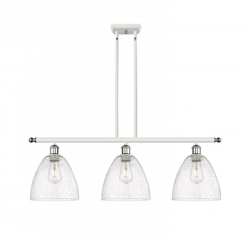 Bristol - 3 Light - 36 inch - White Polished Chrome - Cord hung - Island Light (3442|516-3I-WPC-GBD-94-LED)