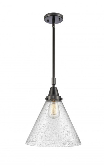 Cone - 1 Light - 12 inch - Matte Black - Mini Pendant (3442|447-1S-BK-G44-L)