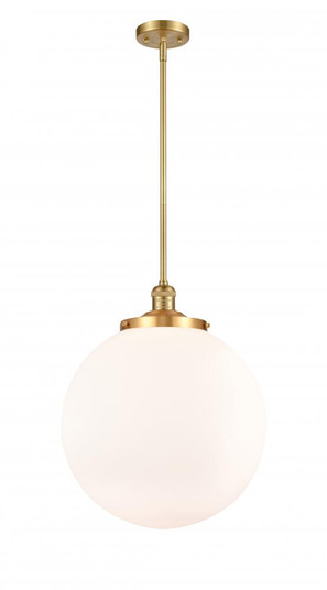 Beacon - 1 Light - 16 inch - Satin Gold - Stem Hung - Pendant (3442|201S-SG-G201-16)