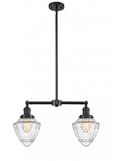 Bullet - 2 Light - 24 inch - Oil Rubbed Bronze - Stem Hung - Adjustable Island Light (3442|209-OB-G664-7)