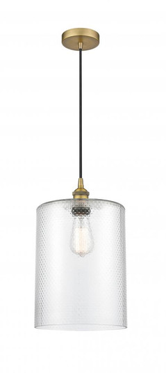 Cobbleskill - 1 Light - 9 inch - Brushed Brass - Cord hung - Mini Pendant (3442|616-1P-BB-G112-L)