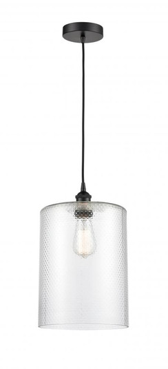 Cobbleskill - 1 Light - 9 inch - Matte Black - Cord hung - Mini Pendant (3442|616-1P-BK-G112-L)