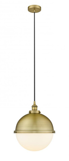 Hampden - 1 Light - 13 inch - Brushed Brass - Cord hung - Pendant (3442|616-1PH-BB-HFS-121-BB)