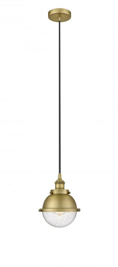 Hampden - 1 Light - 7 inch - Brushed Brass - Cord hung - Mini Pendant (3442|616-1PH-BB-HFS-64-BB-LED)