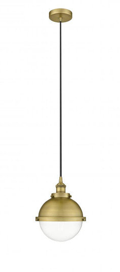 Hampden - 1 Light - 9 inch - Brushed Brass - Cord hung - Mini Pendant (3442|616-1PH-BB-HFS-82-BB-LED)