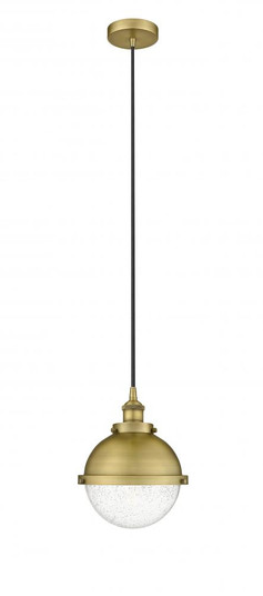 Hampden - 1 Light - 9 inch - Brushed Brass - Cord hung - Mini Pendant (3442|616-1PH-BB-HFS-84-BB)