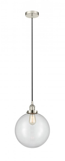 Beacon - 1 Light - 12 inch - Polished Nickel - Cord hung - Mini Pendant (3442|616-1PH-PN-G202-12-LED)