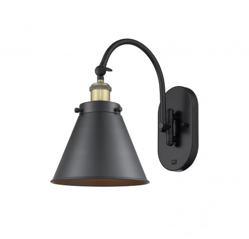 Appalachian - 1 Light - 8 inch - Black Antique Brass - Adjustable Swing Arm (3442|918-1W-BAB-M13-BK)