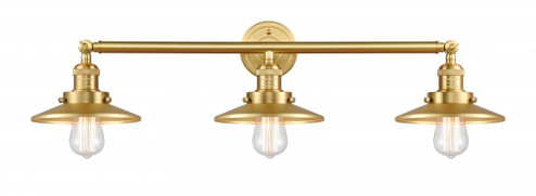 Railroad - 3 Light - 32 inch - Satin Gold - Bath Vanity Light (3442|205-SG-M4)