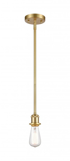 Bare Bulb - 1 Light - 5 inch - Satin Gold - Mini Pendant (3442|516-1S-SG-LED)
