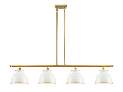 Adirondack - 4 Light - 48 inch - Satin Gold - Stem hung - Island Light (3442|516-4I-SG-M14-W)