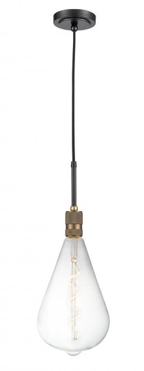 Ellis - 1 Light - 7 inch - Black Antique Brass - Cord hung - Mini Pendant (3442|444-1P-BAB-BB-164-LED)