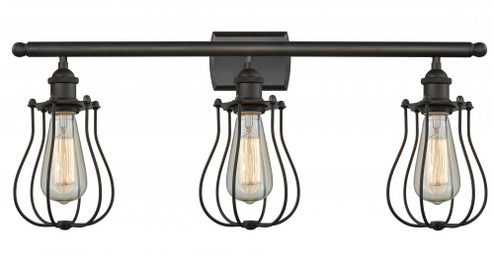 Muselet - 3 Light - 26 inch - Oil Rubbed Bronze - Bath Vanity Light (3442|516-3W-OB-CE513)
