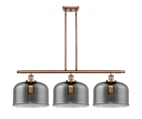 Bell - 3 Light - 36 inch - Antique Copper - Stem Hung - Island Light (3442|916-3I-AC-G73-L)
