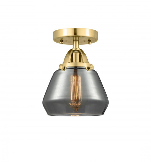 Fulton - 1 Light - 7 inch - Satin Gold - Semi-Flush Mount (3442|288-1C-SG-G173-LED)