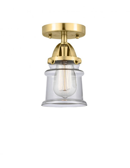 Canton - 1 Light - 5 inch - Satin Gold - Semi-Flush Mount (3442|288-1C-SG-G182S-LED)