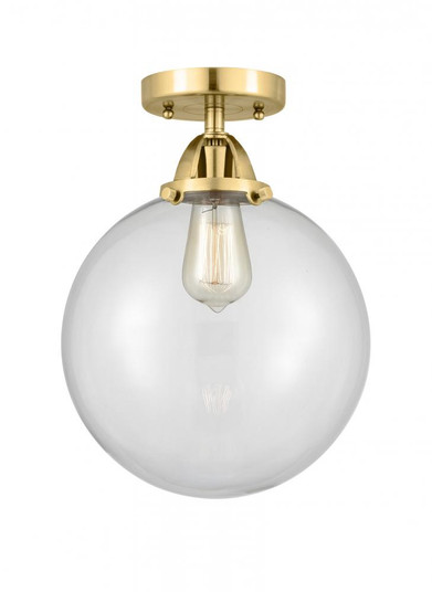 Beacon - 1 Light - 10 inch - Satin Gold - Semi-Flush Mount (3442|288-1C-SG-G202-10-LED)