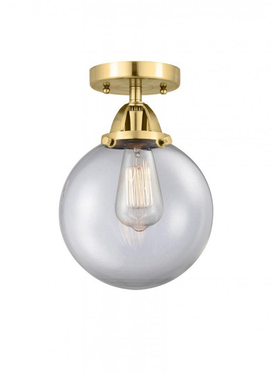 Beacon - 1 Light - 8 inch - Satin Gold - Semi-Flush Mount (3442|288-1C-SG-G202-8)
