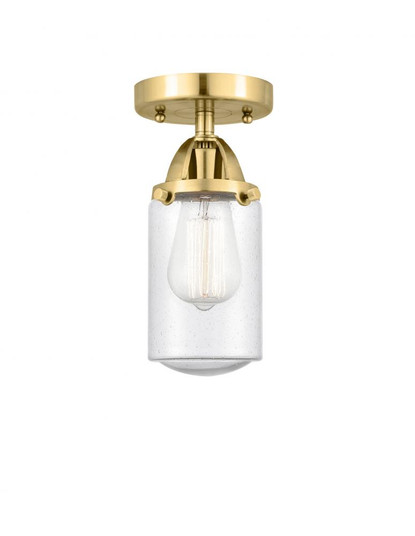 Dover - 1 Light - 5 inch - Satin Gold - Semi-Flush Mount (3442|288-1C-SG-G314-LED)