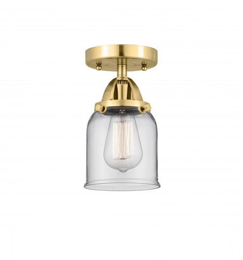 Bell - 1 Light - 5 inch - Satin Gold - Semi-Flush Mount (3442|288-1C-SG-G52-LED)