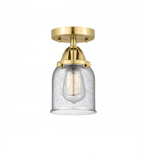 Bell - 1 Light - 5 inch - Satin Gold - Semi-Flush Mount (3442|288-1C-SG-G54-LED)