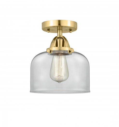 Bell - 1 Light - 8 inch - Satin Gold - Semi-Flush Mount (3442|288-1C-SG-G72-LED)