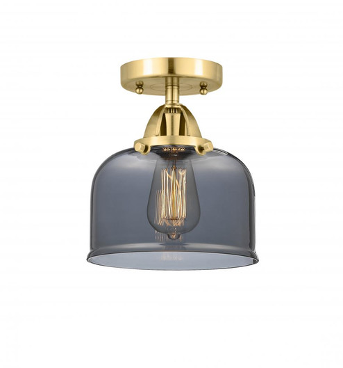 Bell - 1 Light - 8 inch - Satin Gold - Semi-Flush Mount (3442|288-1C-SG-G73-LED)