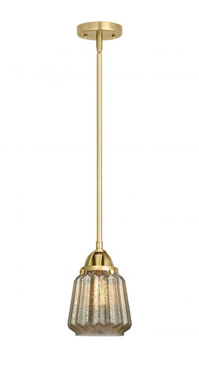 Chatham - 1 Light - 7 inch - Satin Gold - Stem hung - Mini Pendant (3442|288-1S-SG-G146)