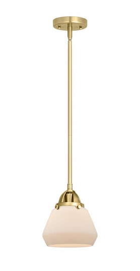 Fulton - 1 Light - 7 inch - Satin Gold - Stem hung - Mini Pendant (3442|288-1S-SG-G171-LED)