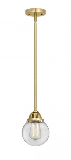 Beacon - 1 Light - 6 inch - Satin Gold - Stem hung - Mini Pendant (3442|288-1S-SG-G202-6)