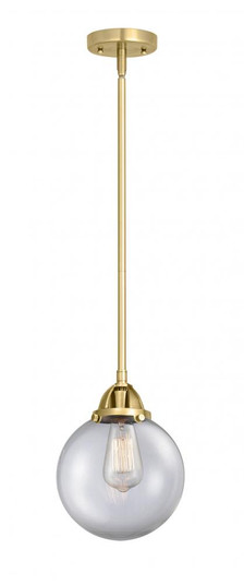 Beacon - 1 Light - 8 inch - Satin Gold - Stem hung - Mini Pendant (3442|288-1S-SG-G202-8-LED)