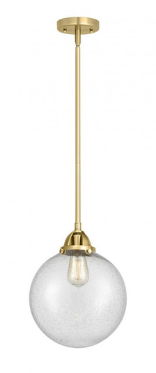 Beacon - 1 Light - 10 inch - Satin Gold - Stem hung - Mini Pendant (3442|288-1S-SG-G204-10)