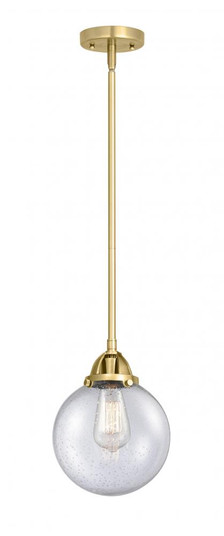 Beacon - 1 Light - 8 inch - Satin Gold - Stem hung - Mini Pendant (3442|288-1S-SG-G204-8)
