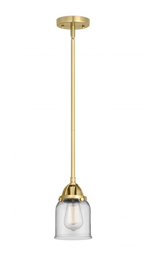 Bell - 1 Light - 5 inch - Satin Gold - Stem hung - Mini Pendant (3442|288-1S-SG-G52-LED)