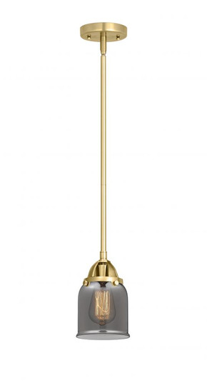 Bell - 1 Light - 5 inch - Satin Gold - Stem hung - Mini Pendant (3442|288-1S-SG-G53-LED)