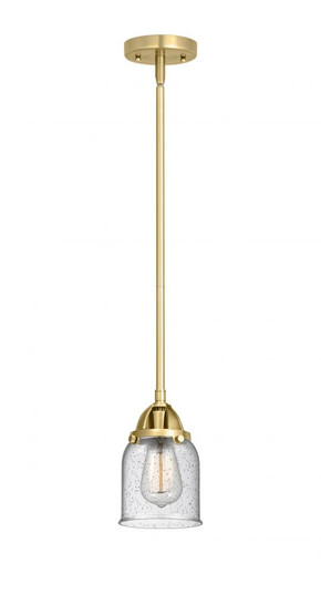 Bell - 1 Light - 5 inch - Satin Gold - Stem hung - Mini Pendant (3442|288-1S-SG-G54-LED)