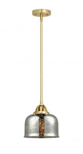 Bell - 1 Light - 8 inch - Satin Gold - Stem hung - Mini Pendant (3442|288-1S-SG-G78)