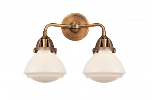 Olean - 2 Light - 15 inch - Antique Copper - Bath Vanity Light (3442|288-2W-AC-G321-LED)