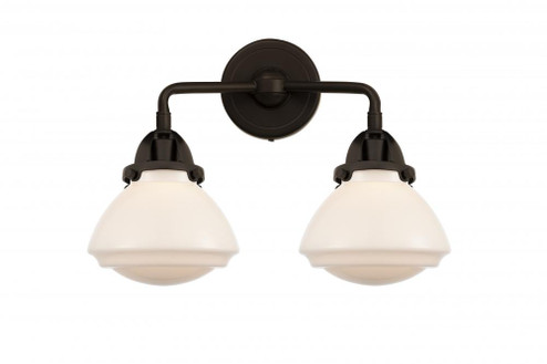 Olean - 2 Light - 15 inch - Oil Rubbed Bronze - Bath Vanity Light (3442|288-2W-OB-G321-LED)