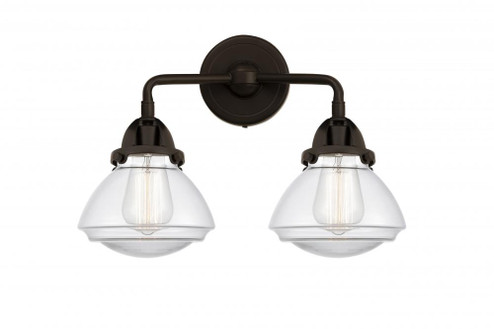 Olean - 2 Light - 15 inch - Oil Rubbed Bronze - Bath Vanity Light (3442|288-2W-OB-G322-LED)