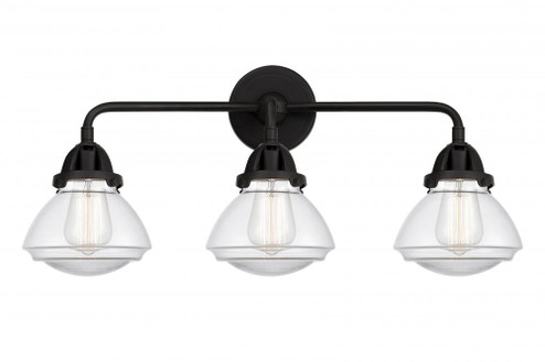 Olean - 3 Light - 25 inch - Matte Black - Bath Vanity Light (3442|288-3W-BK-G322)