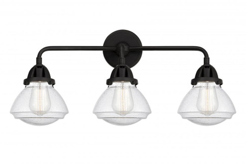 Olean - 3 Light - 25 inch - Matte Black - Bath Vanity Light (3442|288-3W-BK-G324)