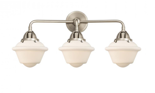 Oxford - 3 Light - 26 inch - Brushed Satin Nickel - Bath Vanity Light (3442|288-3W-SN-G531-LED)