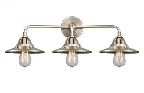 Railroad - 3 Light - 26 inch - Brushed Satin Nickel - Bath Vanity Light (3442|288-3W-SN-M2-SN)